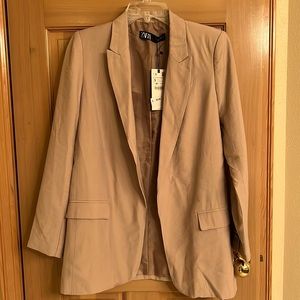 NWT Zara Tan Blazer Small